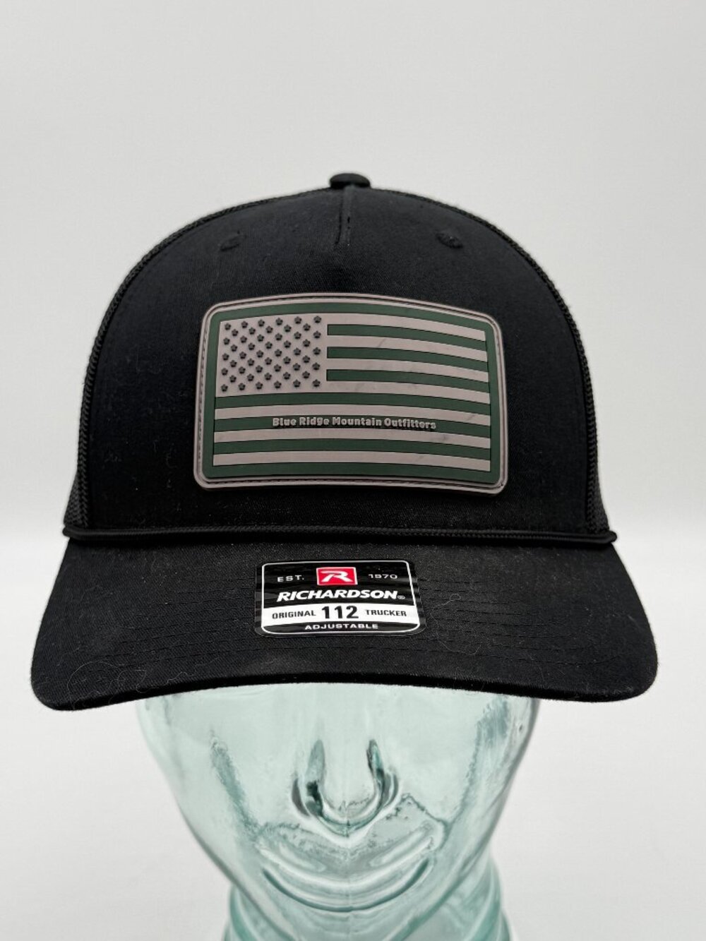 Richardson Blue Ridge Mountains Outfitters Flag Mesh SnapBack Hat Cap OS Adjust